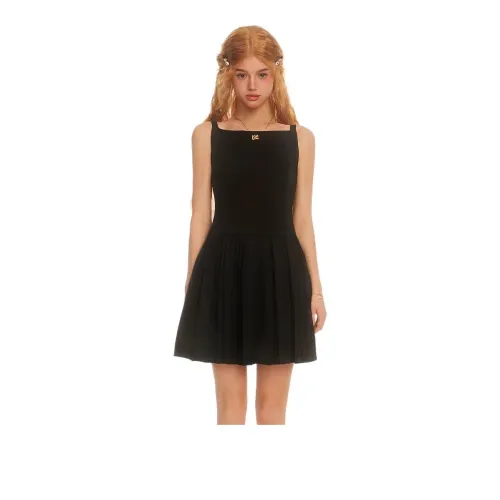 SUNIRIROR Slip Dresses Women's Black