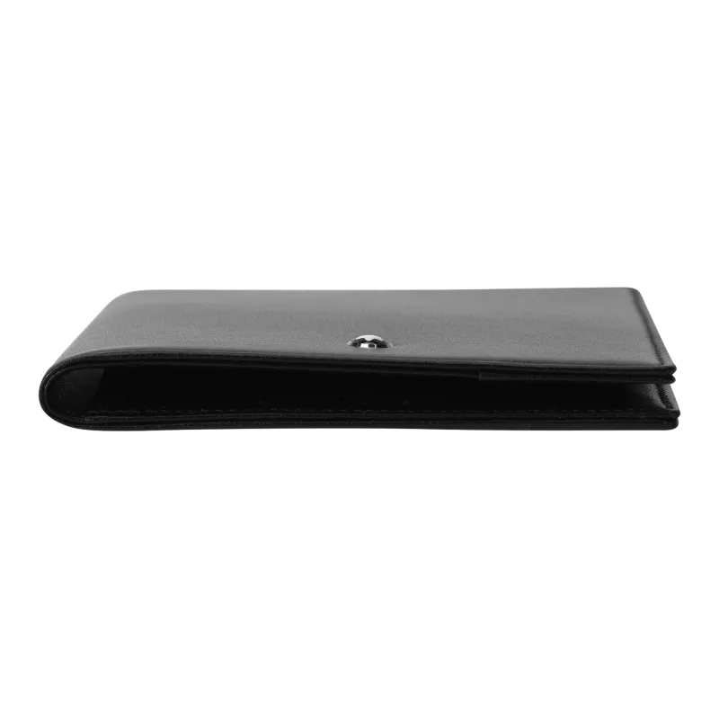 MONTBLANC Cow Leather Clutch Passport Holder Men's Black-5