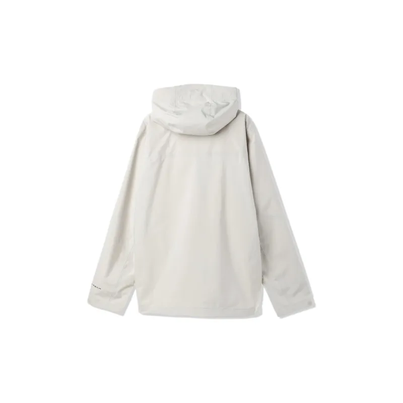 Columbia Waterproof, Windproof, Thermal, And Rainproof Windbreaker Jacket Men's Milk White-1