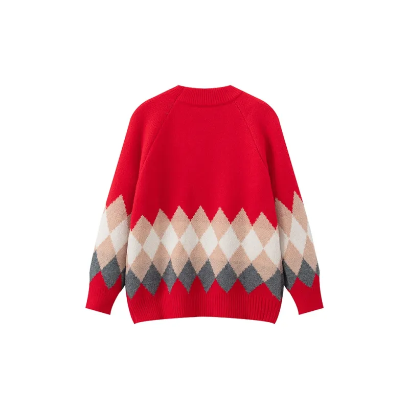 RED DRAGONFLY Sweater Women's Red-1