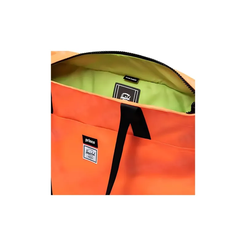 Herschel Prince Collaboration Recycled Main Body Fabric Tote Bag Shopping Bag Shoulder Bag Handbag Unisex Neon Orange-3