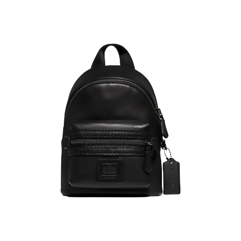 COACH Academy Leather Crossbody Bag Small Size Men's Black-0