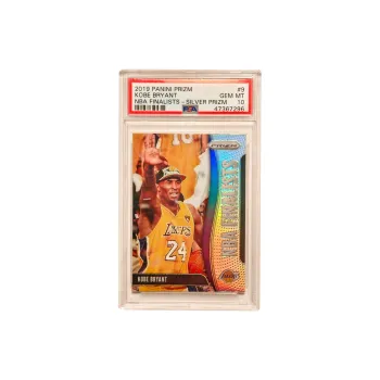 PANINI 2019 20 Prizm Kobe Bryant Kobe, Bryant NBA Championship Trophy, Silver Graded PSA 10 Graded Cards 1 Pc