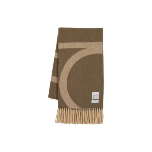 TOTEME Wool Knit Scarves Women's Brown
