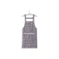 Straps Plaid Apron Coffee