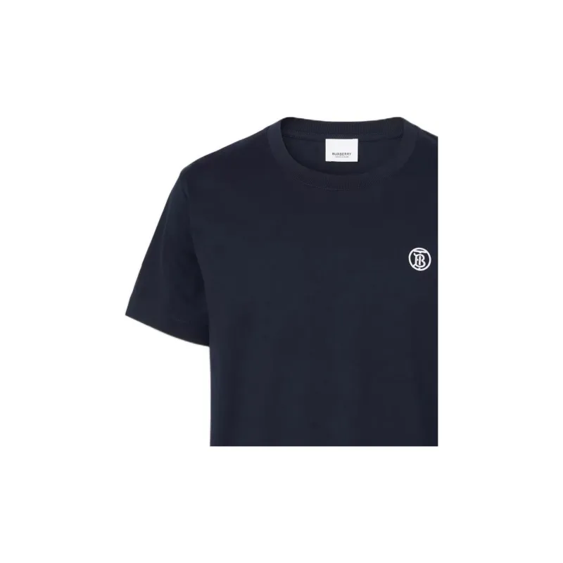 Burberry TB-embroidered Cotton T-shirt-2