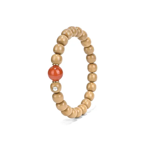 Yulan Wenwan Monkey Head Walnut Vintage Beaded Bracelet Unisex
