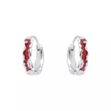 Red Venom Hoop Earrings