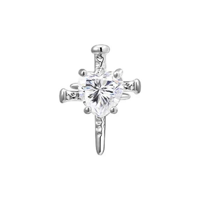 Asia Star Alloy Earrings Women's Silver-0