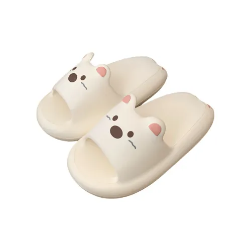 Thin Strips Slippers Women's, White