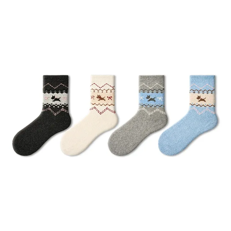 Primeet Mid Calf Socks Women's 4 Pack-14