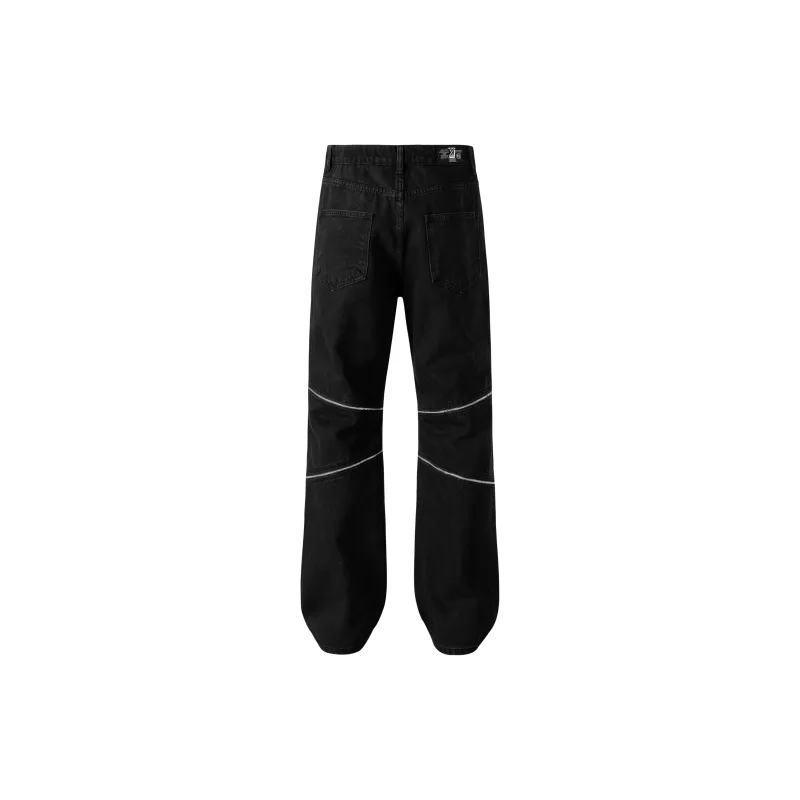 XINYINSU Jeans Unisex Black-1