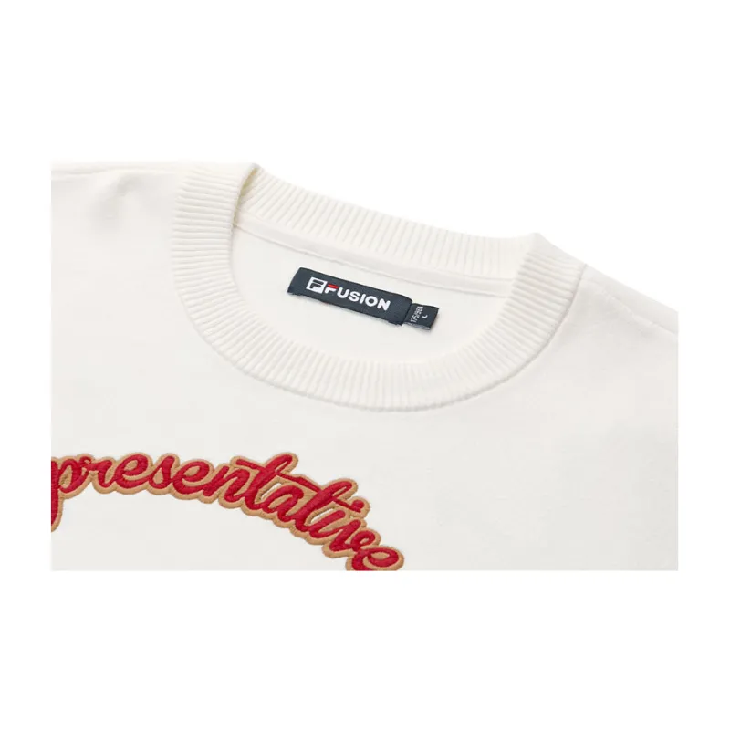 FILA FUSION FUSION LIFE Sweater Unisex Cloud White-3