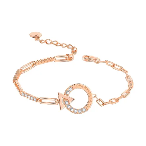 P&N S925 Silver Bracelets Women's Silver White