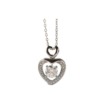 Stone On The Line S925 Sterling Silver Moissanite Necklaces Women's