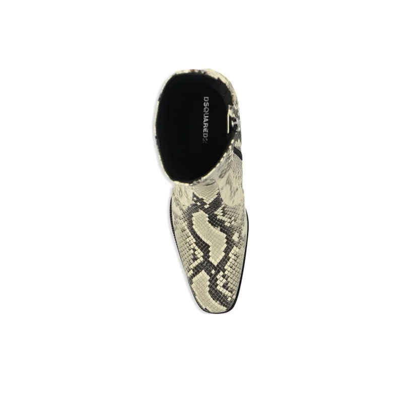 DSQUARED 2 Embossed Ankle Boots Women's-2