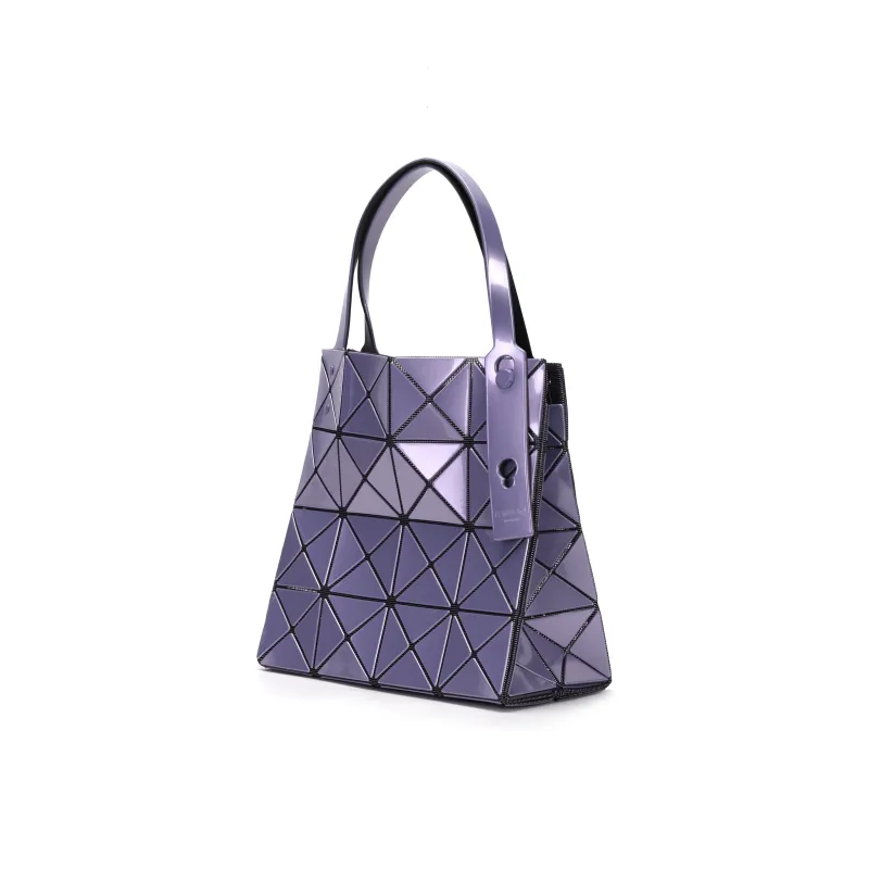 ISSEY MIYAKE CARAT Polyvinyl Chloride Resin Handbag Women's Lavender-3
