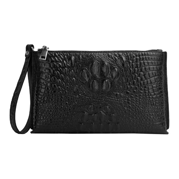 DOSRFINI Cow Leather Clutch Men's Black-0