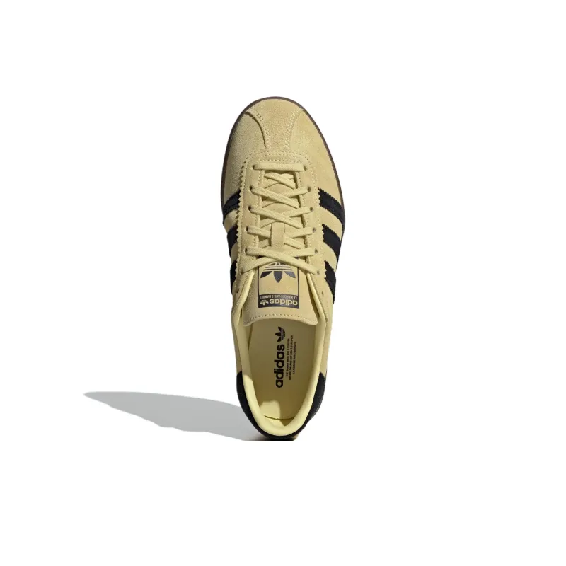 Adidas Bermuda Powder Yellow Black Women's-3