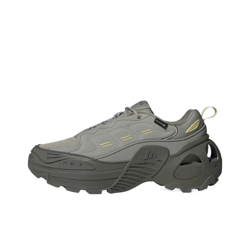 Adidas Wonder Runner Slip Resistant Low Top Running Shoes Unisex Strata Olive Green Light Gold Pebble Silver Gray-0