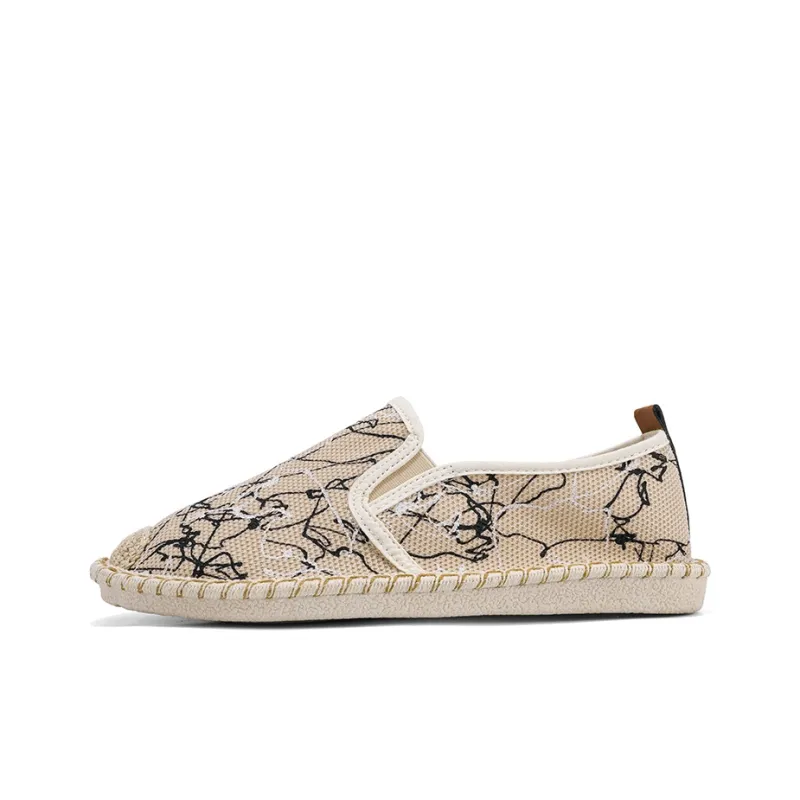Bull charm Espadrilles Men Black/Beige/White-6