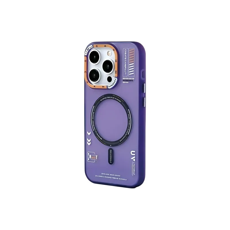 Wei Xin Acrylic Material Matte Skin Feel Magnetic Phone Cases Compatible With IPhone 16/15 Pro Max/Apple 13/14 Pro/Max-6