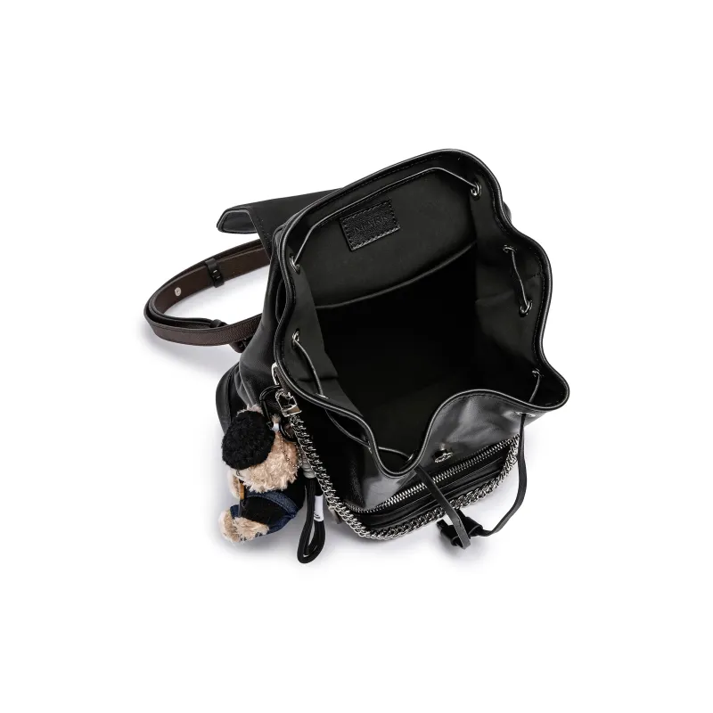 FAIRWHALE PU Backpack Regular Women's Black-6