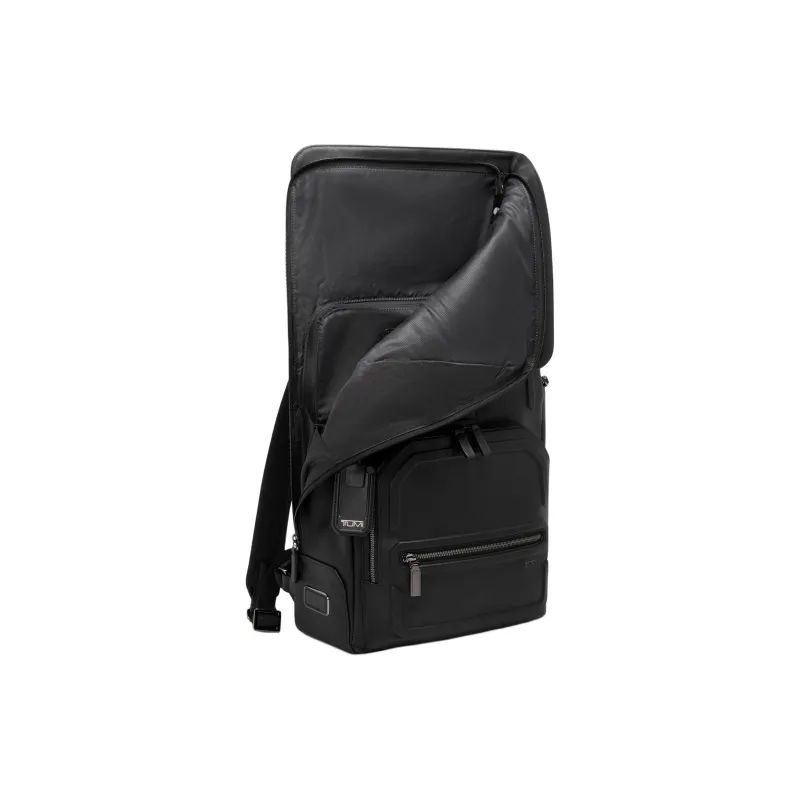 TUMI Harrison Leather Backpack Unisex Black-2