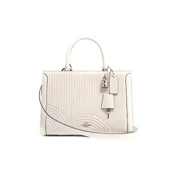 COACH Zoe Calfskin Handbags Shoulder Bag Crossbody Bag Women's Chalk White
