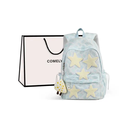 COMELY Fabric Backpacks Backpack Regular Women's Light Blue