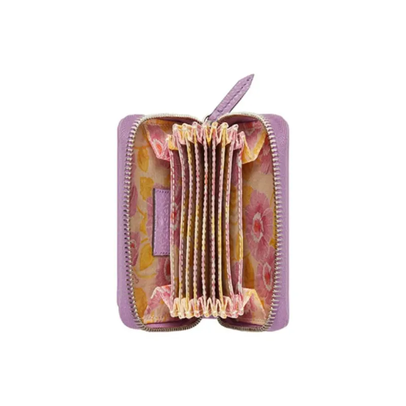 GUCCI GG Marmont Leather Card Holder Women's Purple-3