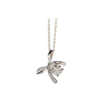 Stone On The Line S925 Sterling Silver Moissanite Necklaces Women's