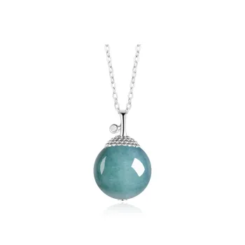 Emerald Glutinous Jade Necklaces Women's