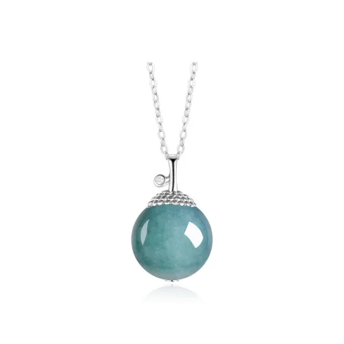 Emerald Glutinous Jade Necklaces Women's