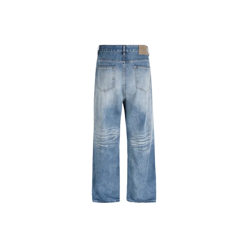 PMET Jeans Unisex Washed Blue-1