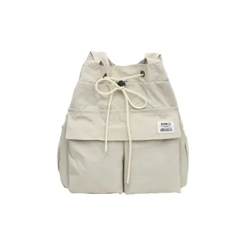 GOBLIN SHARKS 1759 Nylon Backpack Unisex White/Black/Green/Brown
