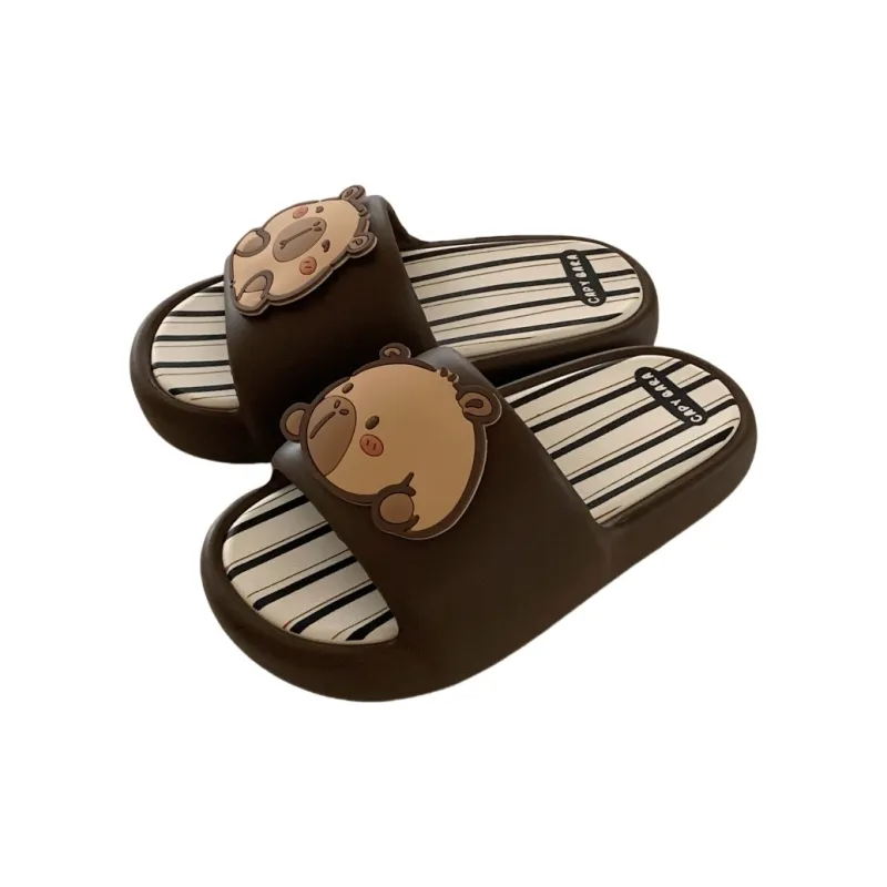 Thin Strips Slippers Unisex, Desert Brown-17
