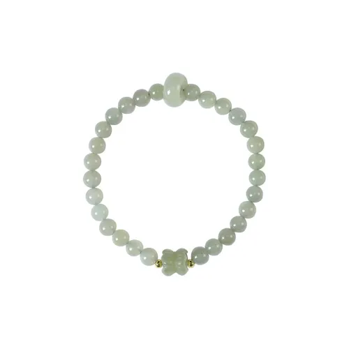 SHUZHUO Hetian Jade Bracelets White Jade/Pale Greenish White Jade Unisex