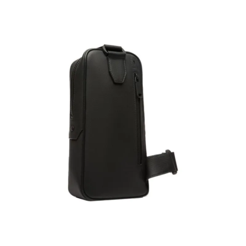 BALLY PVC Crossbody Bags Sling Bags Men's Black-2
