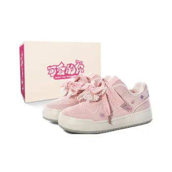 Lovely You Lightweight And Breathable Low Top Skateboard Shoes Women's Pink