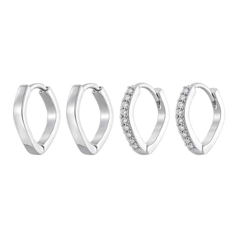 MISS XIA JWY S925 Silver Stud Earrings Unisex-0