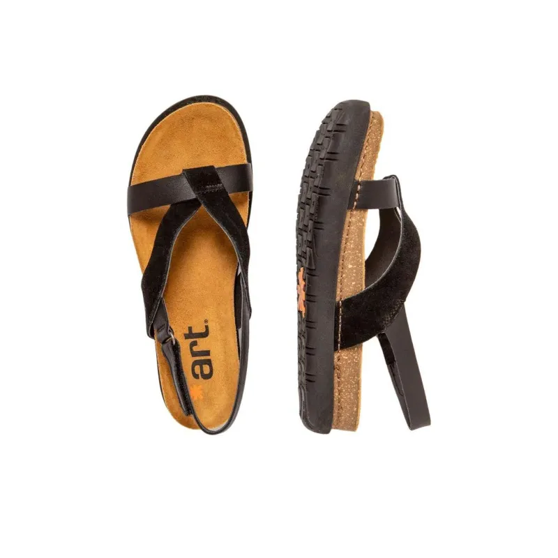 Art RHODES Strap Sandals Women's Black-2