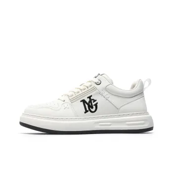 NAVIGARE Small Sailboat Height Increasing Low Top Skateboard Shoes Men's White