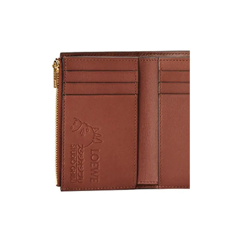 LOEWE Chihiro And Chihiro, Collaboration Calfskin Wallet Trumpets Women's Purple-4