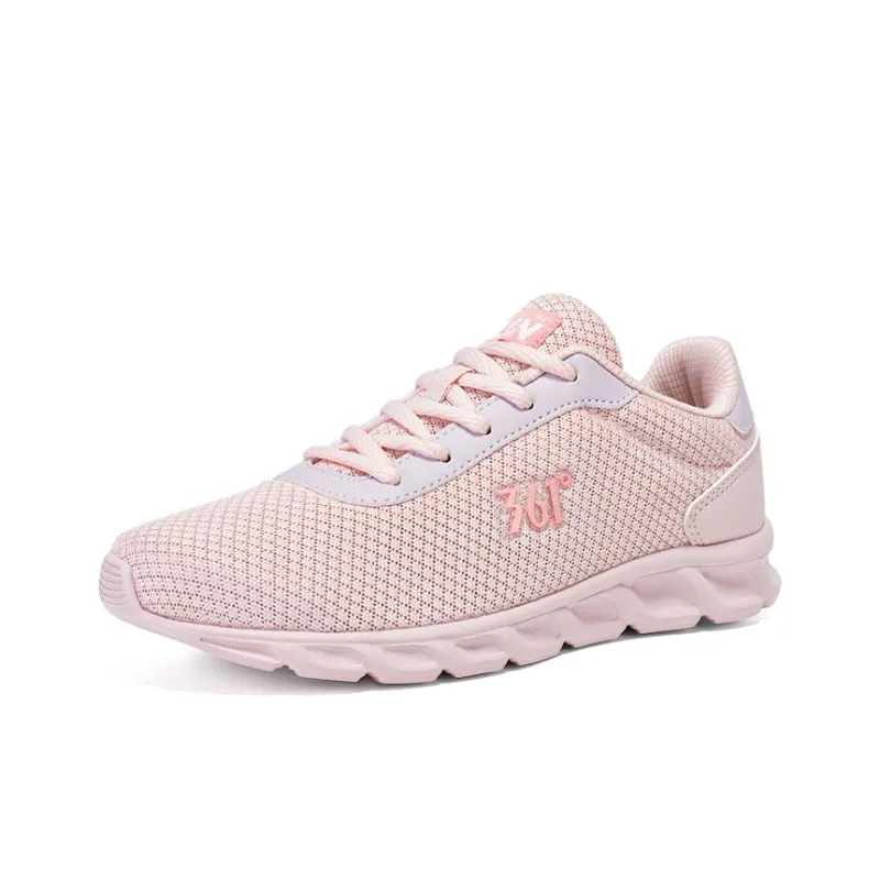 361° Cushioning Wear Resistant Low Top Casual Running Shoes Women's Light Peach Pink-2