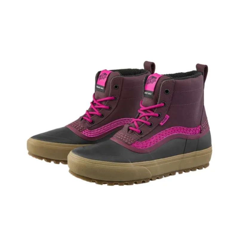Vans Standard Slip-Resistant Short Snow Boots Unisex Fuchsia-1