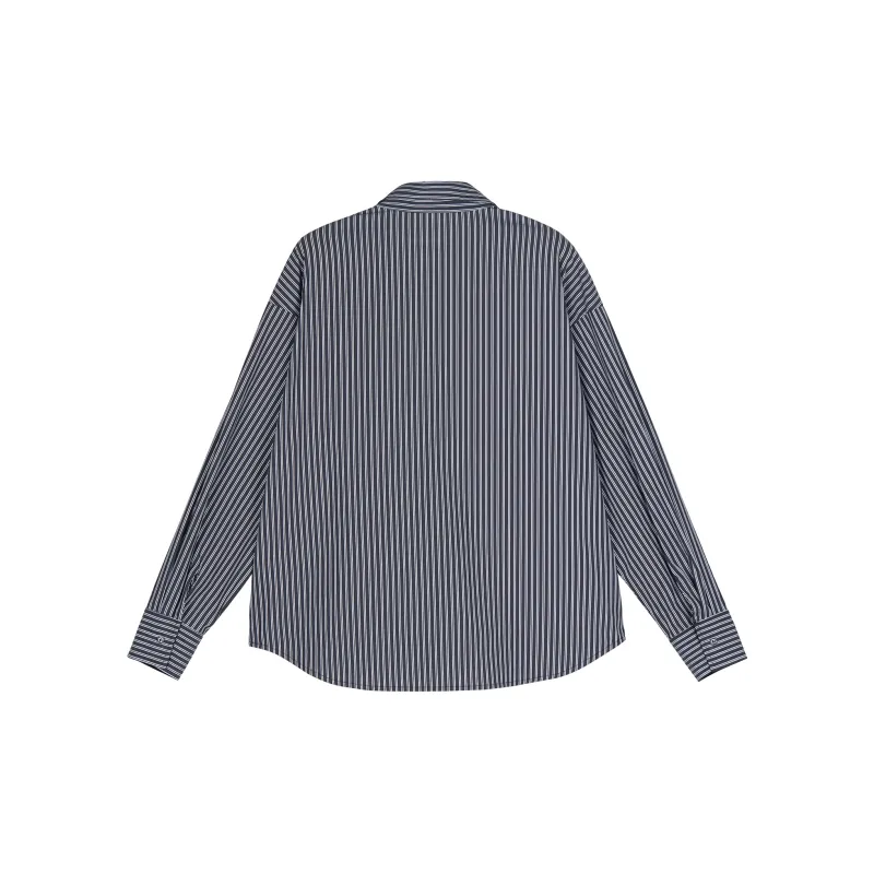 ZUOBEIKA Shirt Unisex Black White Stripes-1