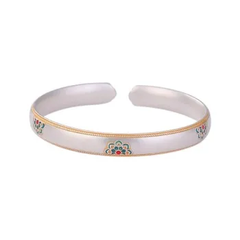 JINJI 999 Fine Silver Bangles Women's