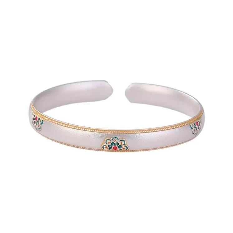 JINJI 999 Fine Silver Bangles Women's-0