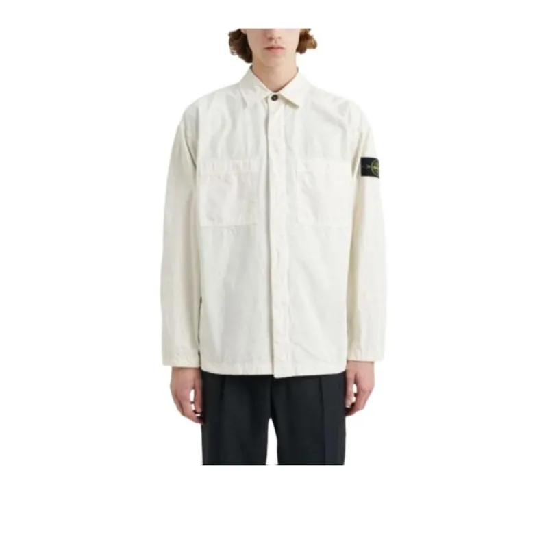 STONE ISLAND Shirts Men White-1